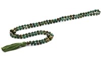Necklace Antracite Mala Tibetani 108 Grani in Semiprecious stones MT25 LAGOS